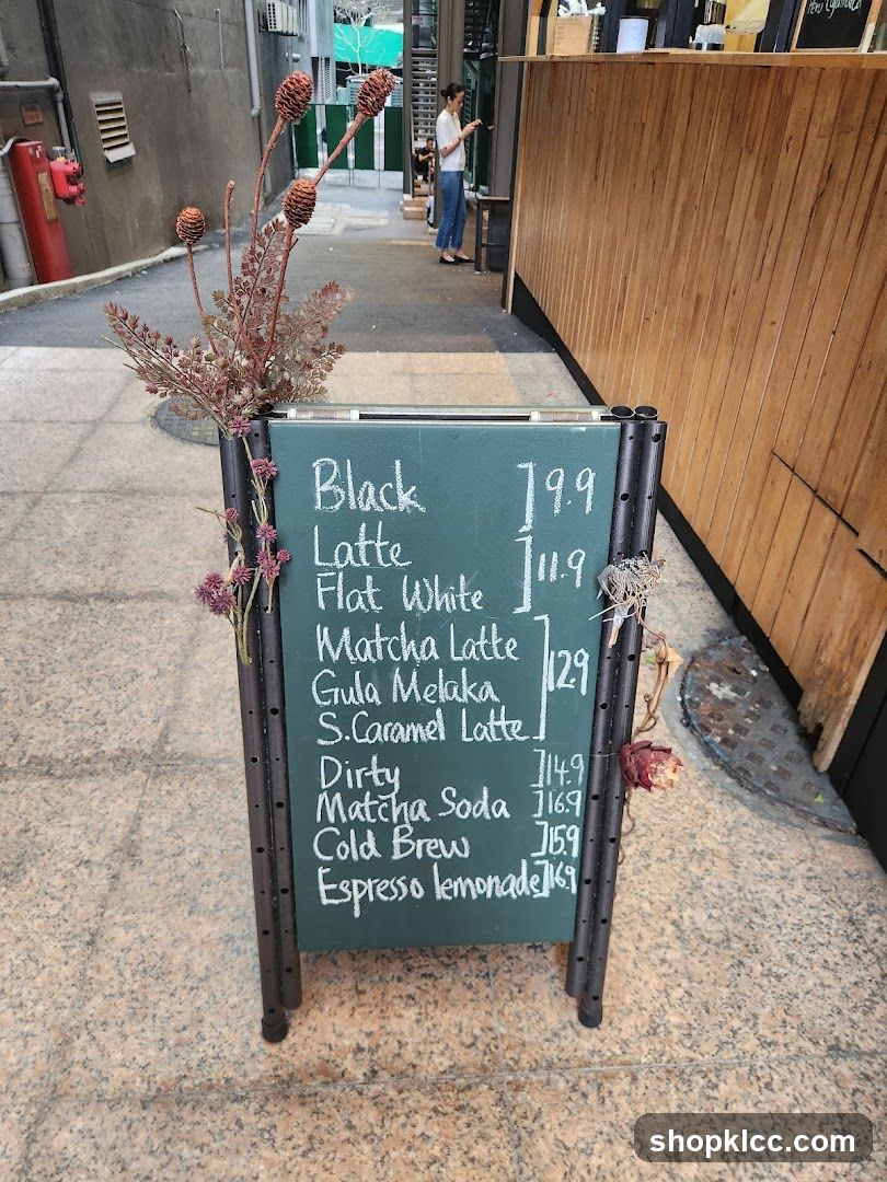 Cafe Menu