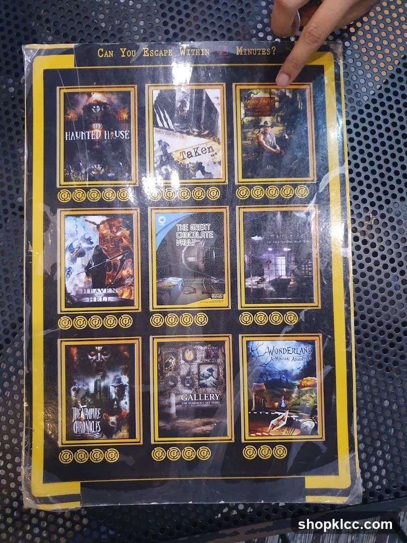 Escape Room Game Cards