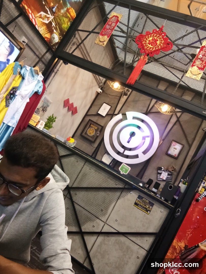 Interior of a shop with decorative elements