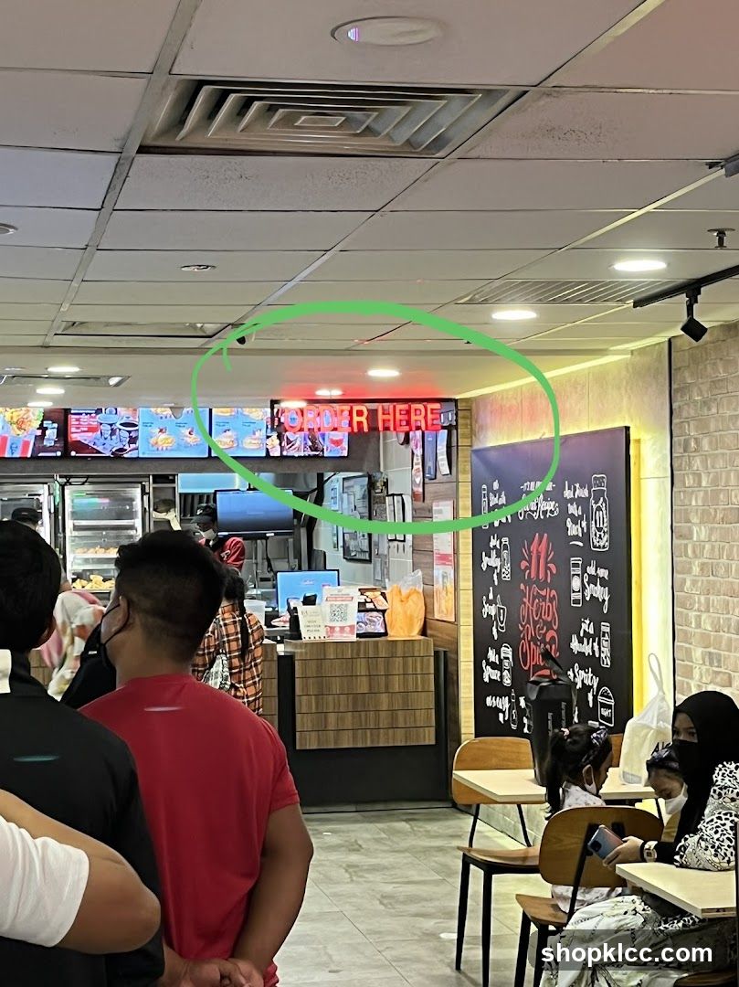 Restaurant Interior with Order Counter