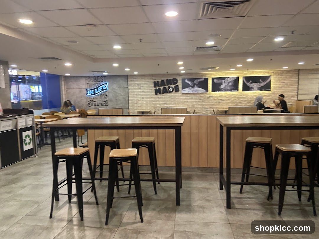 Interior of a casual dining space