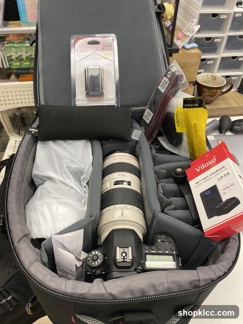 Camera Gear in Bag