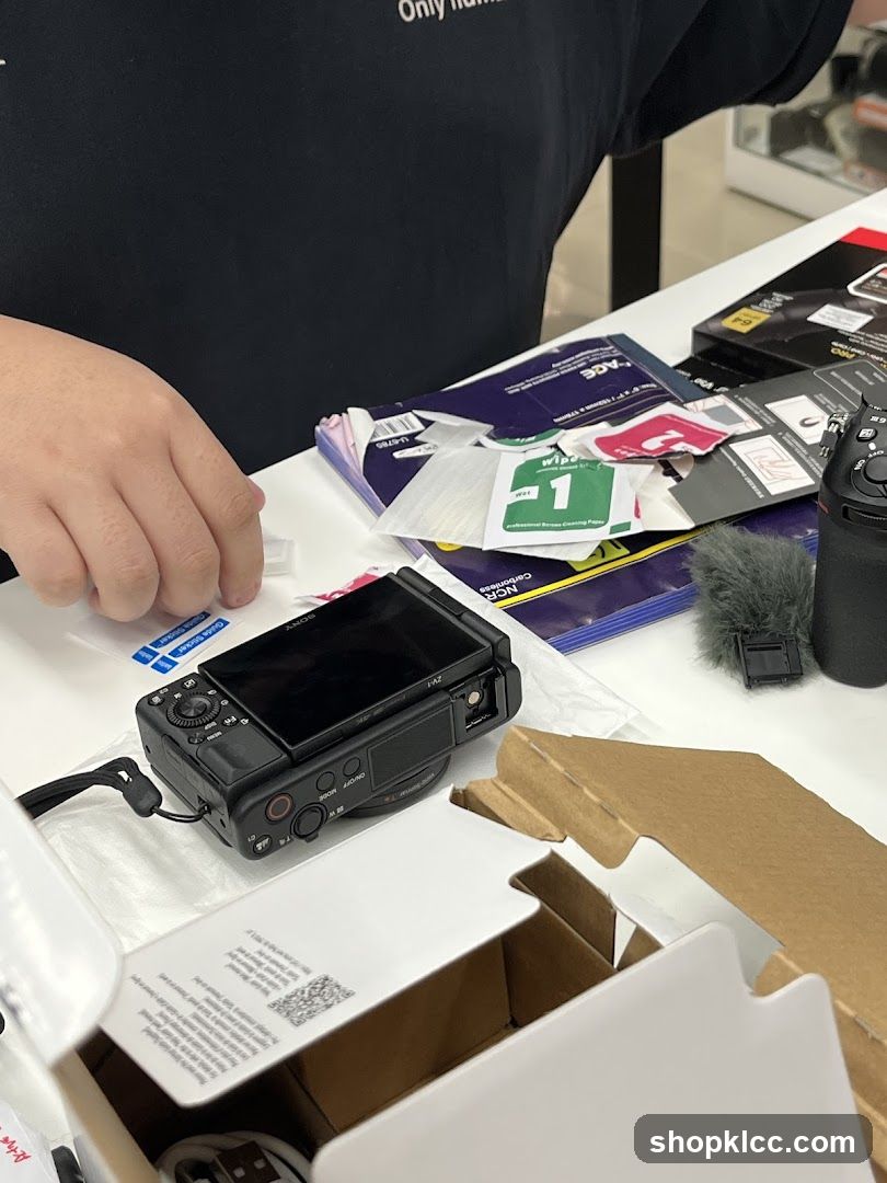 Camera and Accessories Display