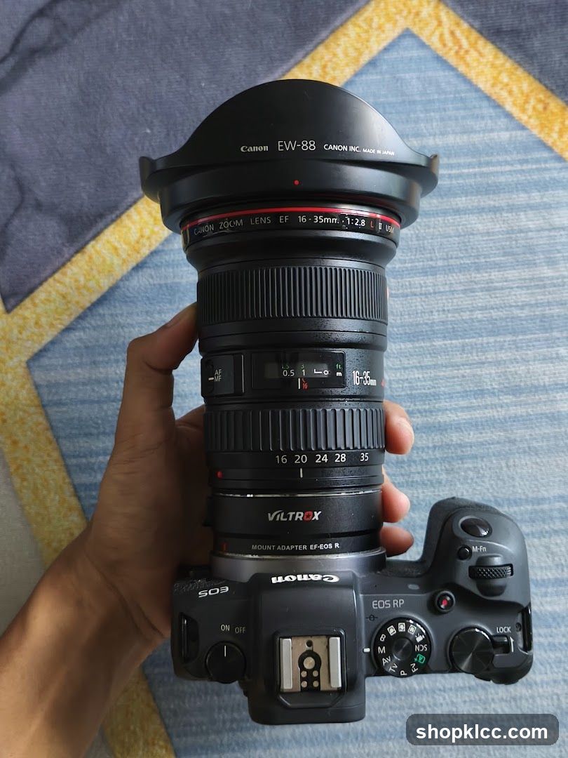 Canon Camera with Wide Angle Lens
