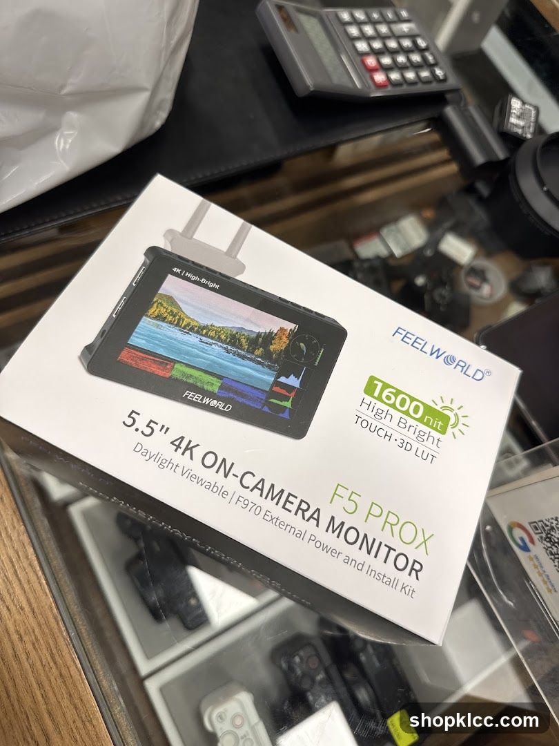 Camera Monitor Box on Display Counter