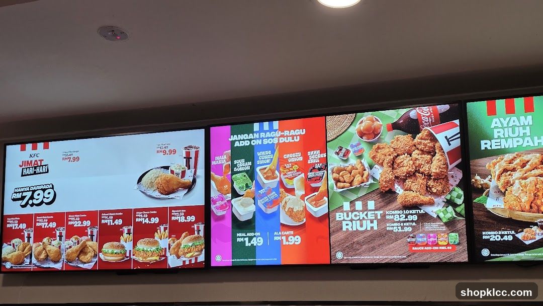 KFC Digital Menu Board