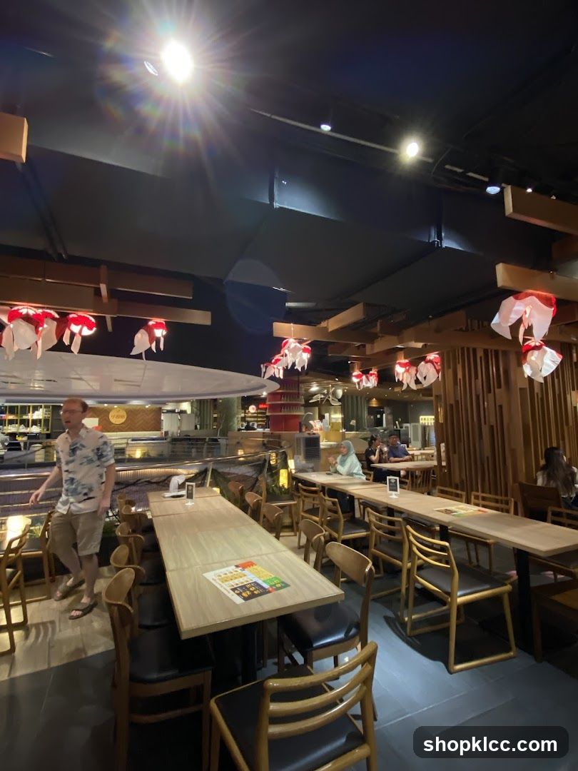 Restaurant Interior with Tables and Chairs