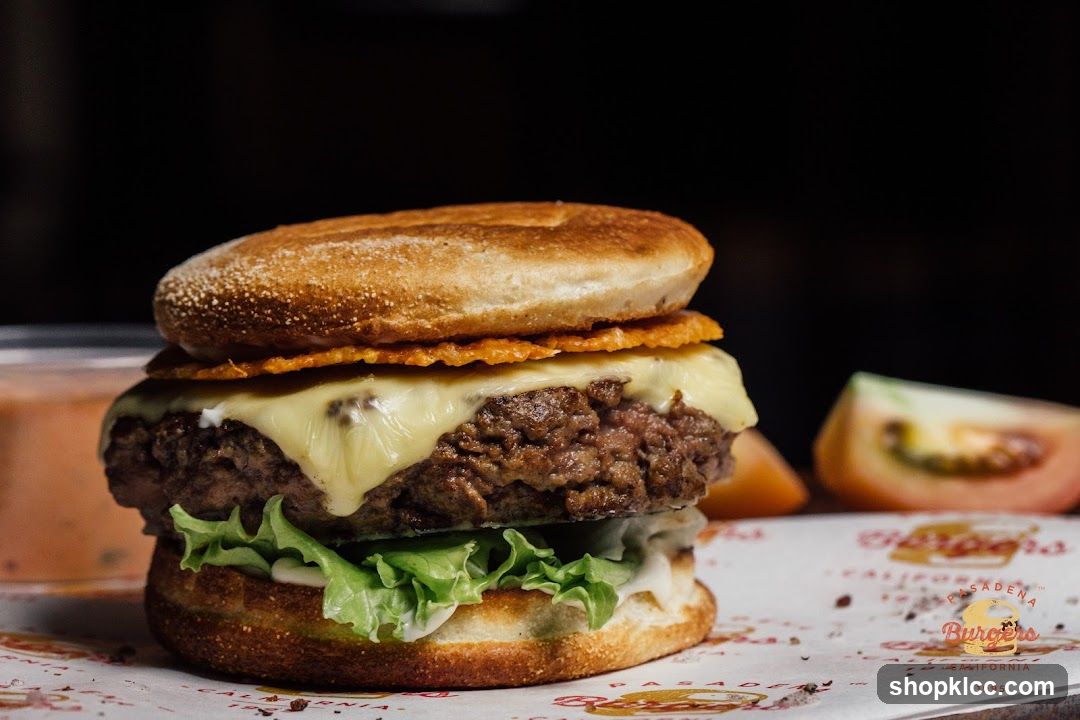 Burger with Cheese and Lettuce
