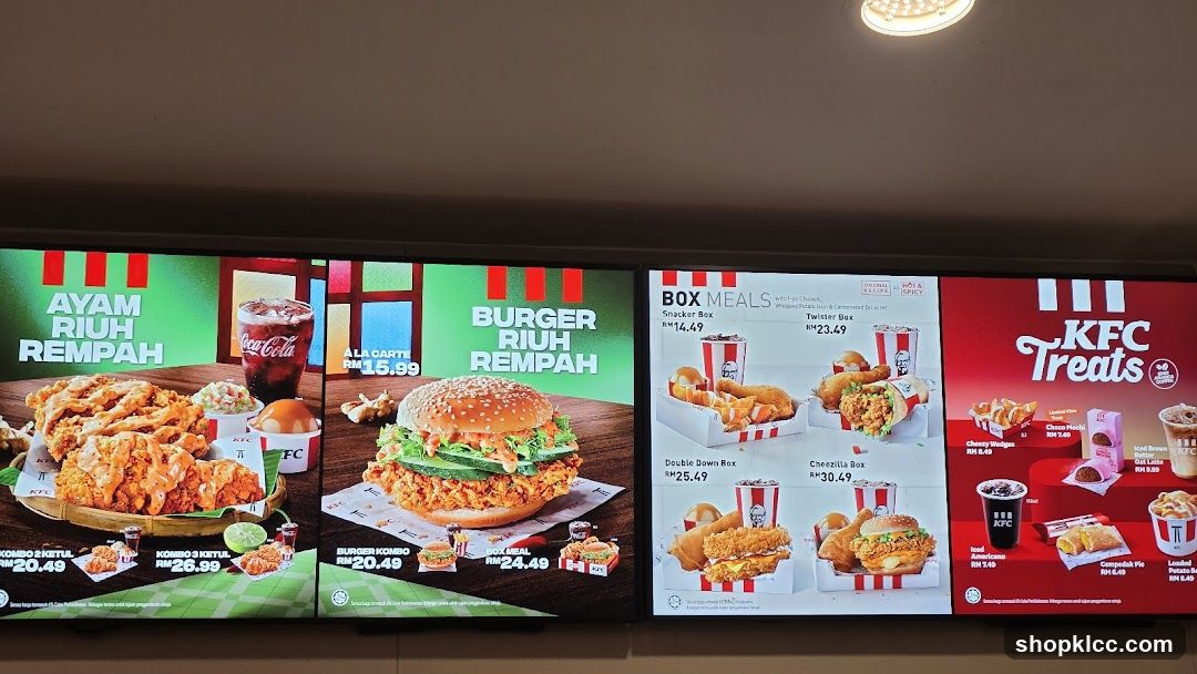 KFC Menu Board Display