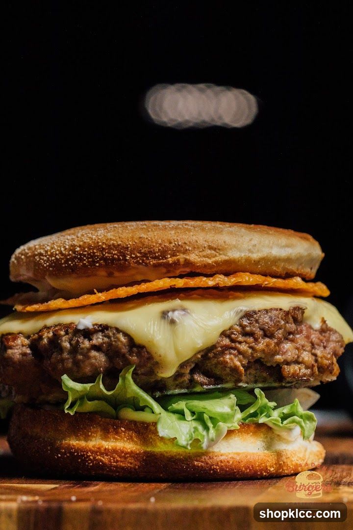 Burger with Cheese and Lettuce