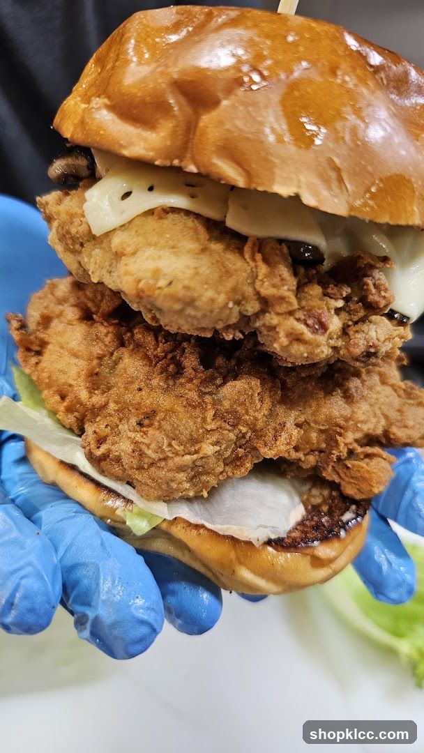 Double Fried Chicken Burger