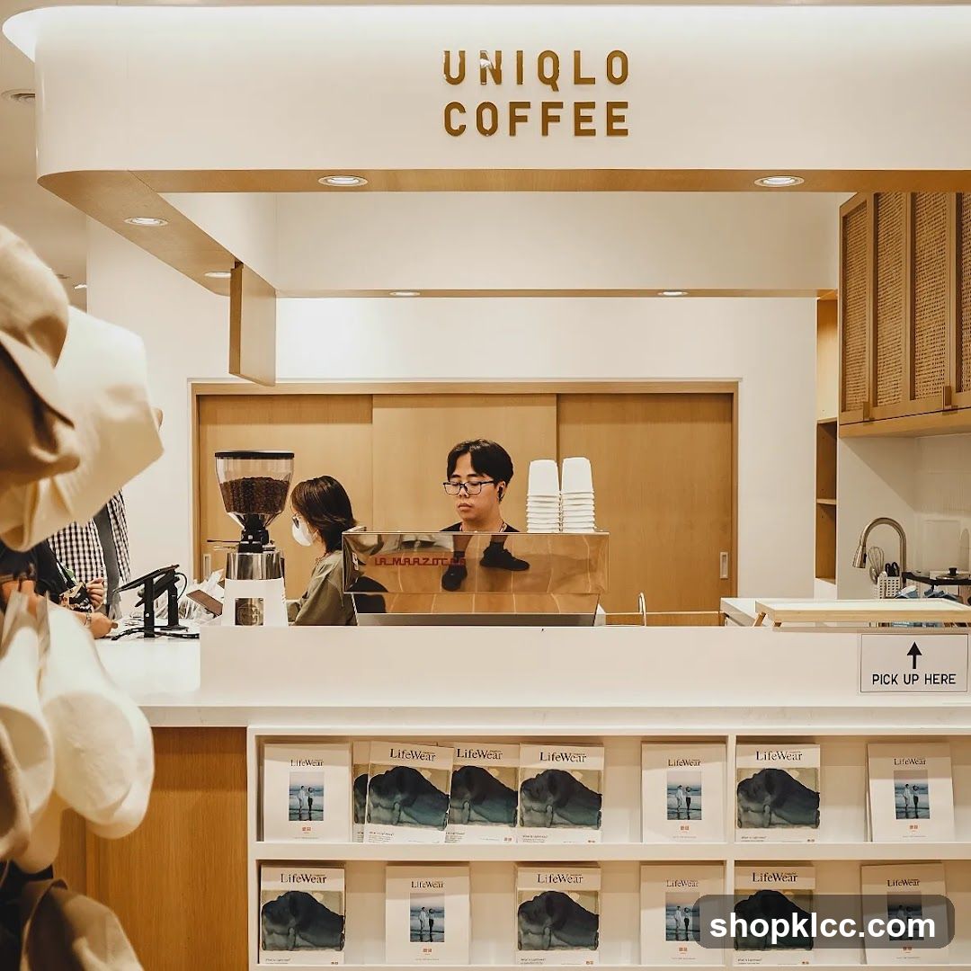 uniqlo coffee shop interior
