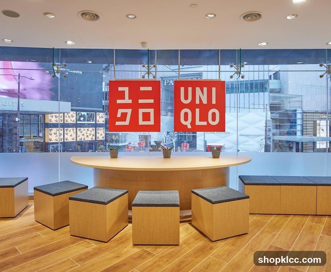 Uniqlo Interior Seating Area