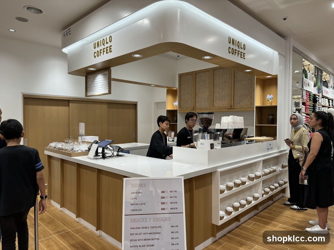 Uniqlo Coffee Counter Interior