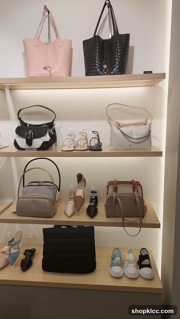 Handbags and Shoes Display