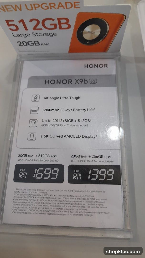 Honor X9b Display Stand