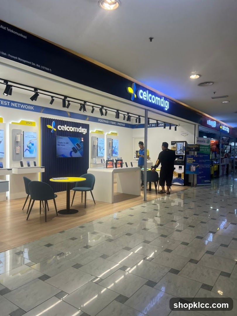 Celcom Digi Store Interior