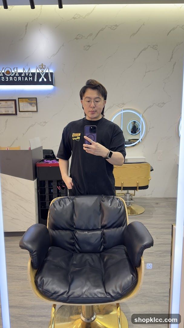 Barber Shop Interior Mirror Selfie
