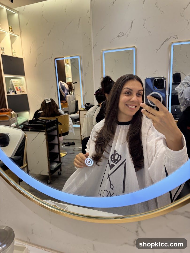 Hair Salon Interior Mirror Selfie