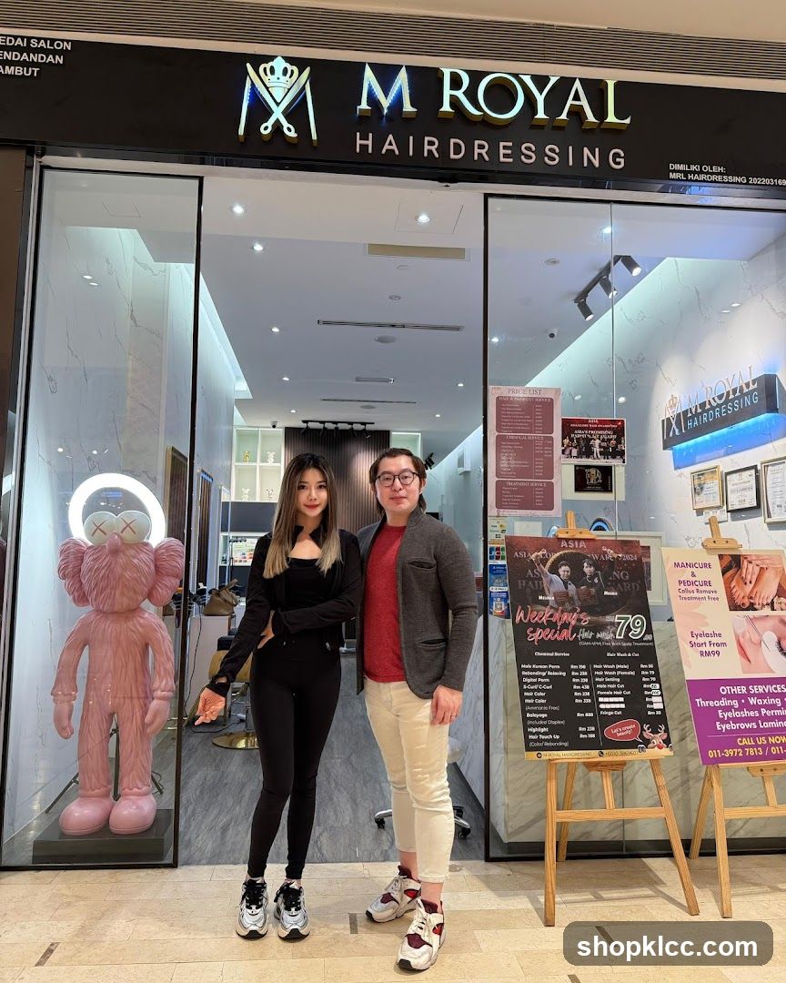 M Royal Hairdressing Storefront