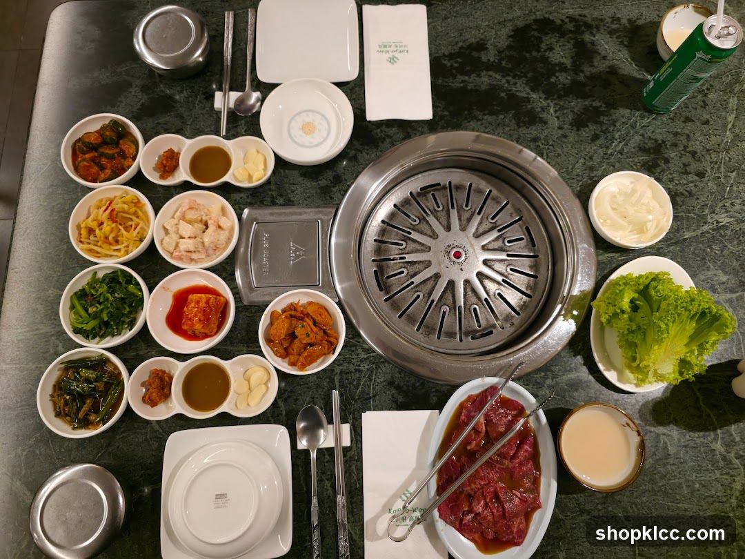 Korean BBQ Table Setting