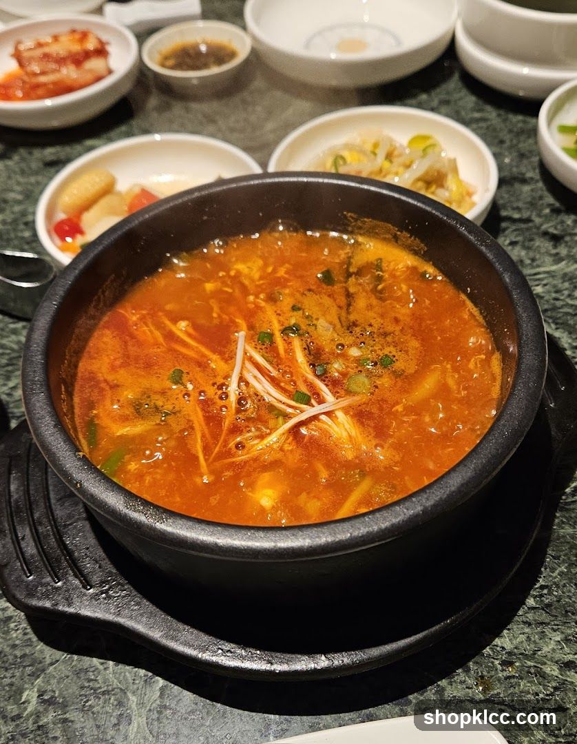 Korean Hot Pot with Side Dishes
