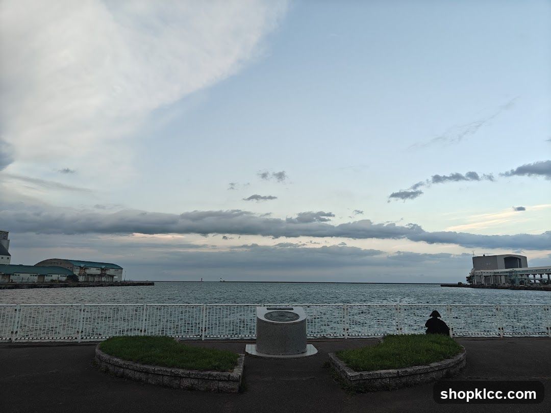 Coastal View with Seaside Structures