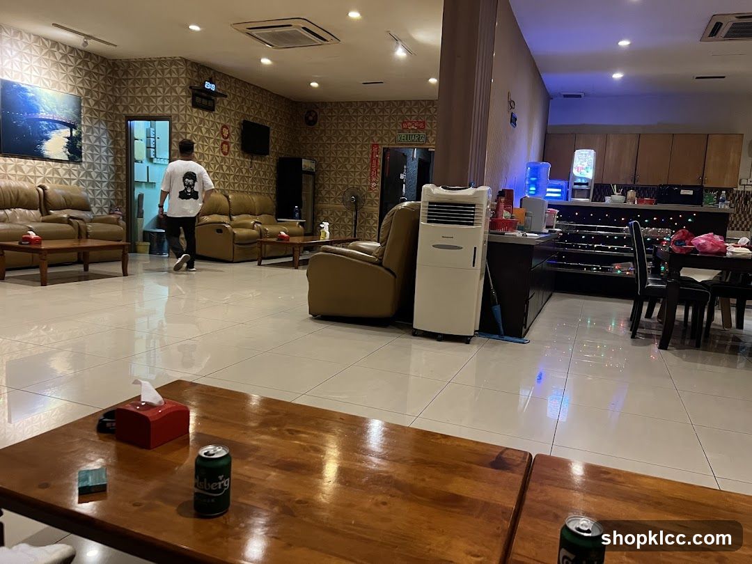 Interior of a lounge or bar area