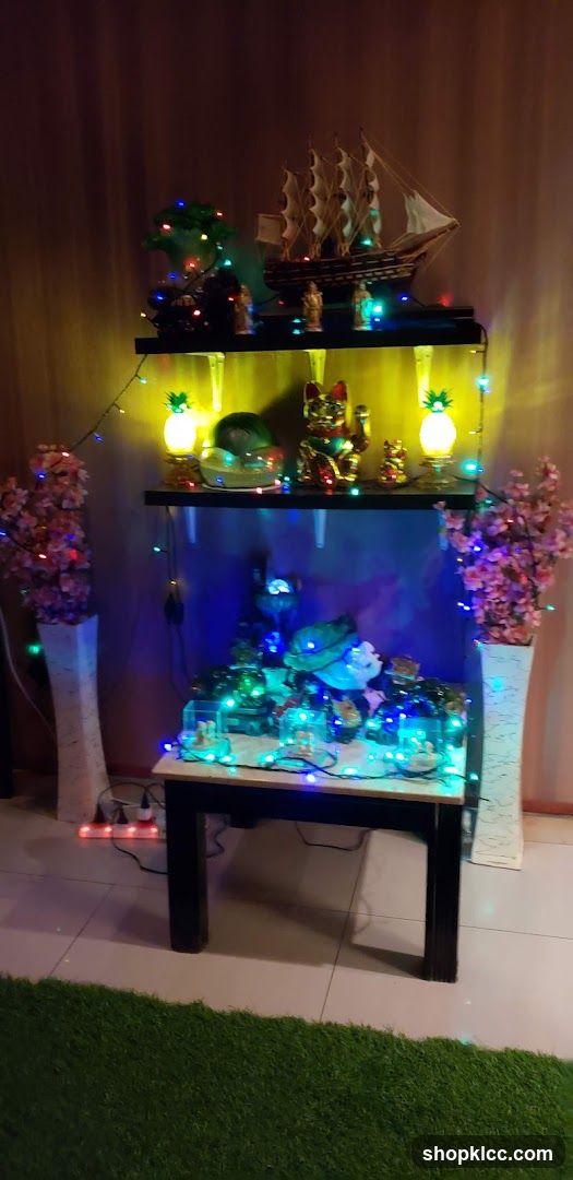 Decorated Shelf Display