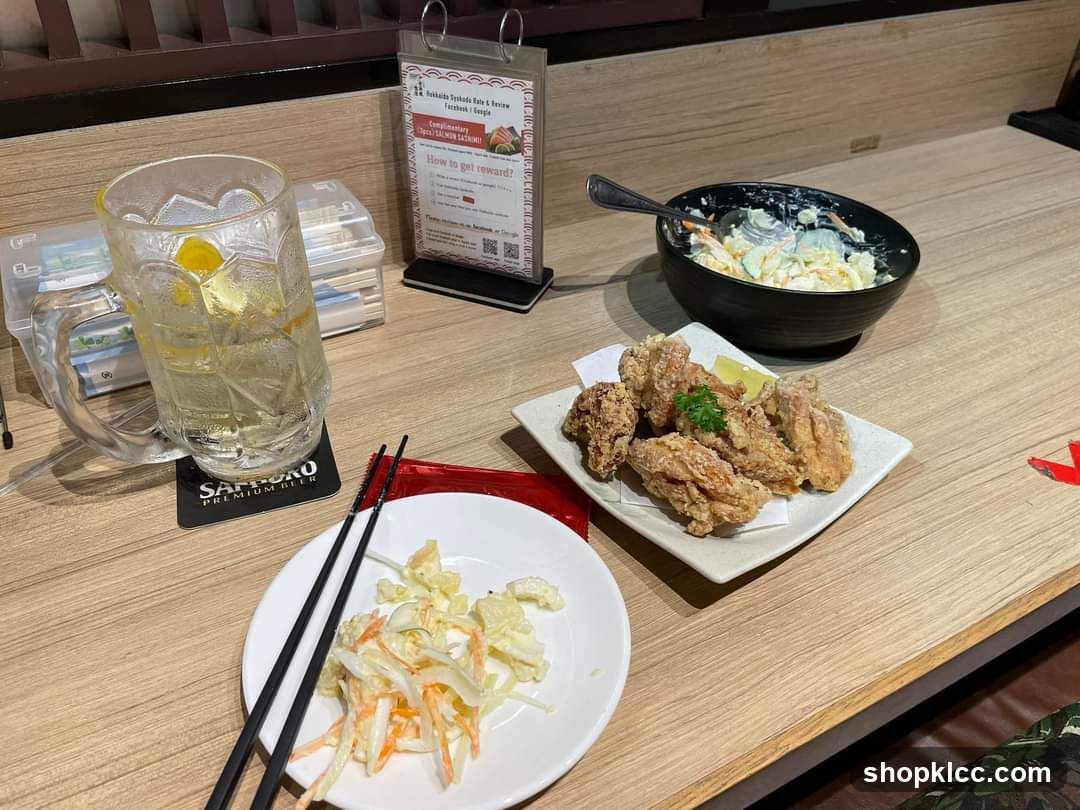 Food on a table