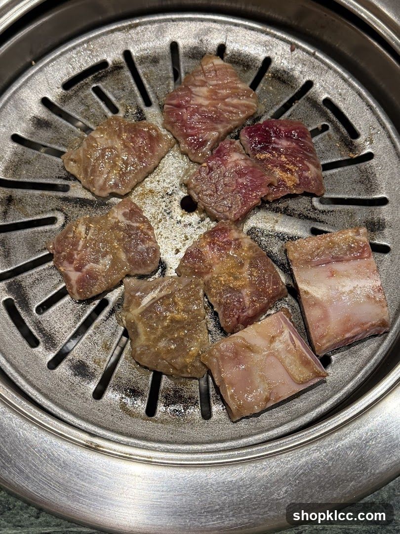 Grilled Meat on Grill Plate