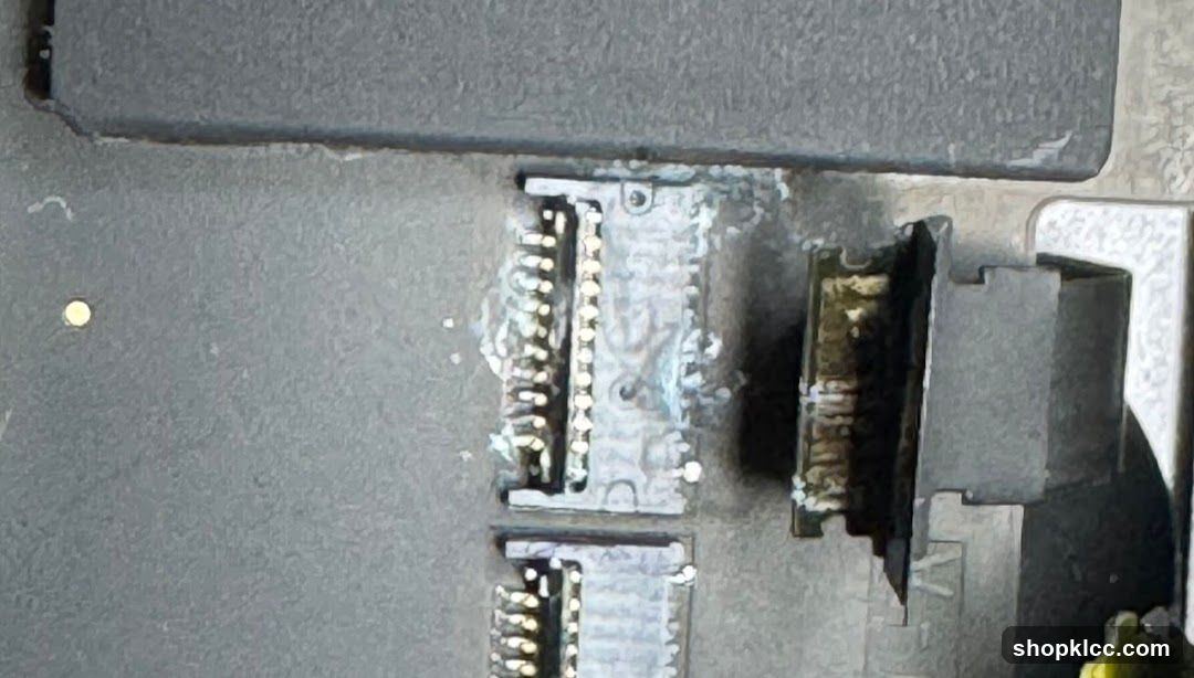 Damaged Circuit Board Connector