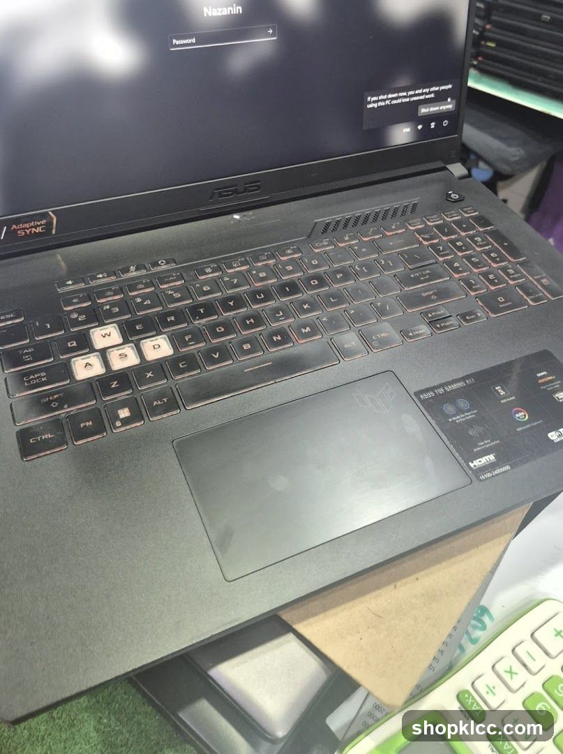 ASUS Laptop on Desk