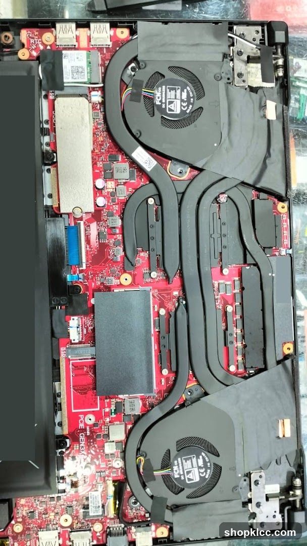 Laptop Motherboard Interior View