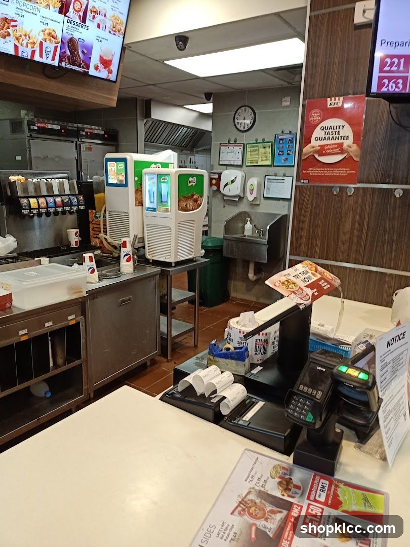 KFC Counter Interior
