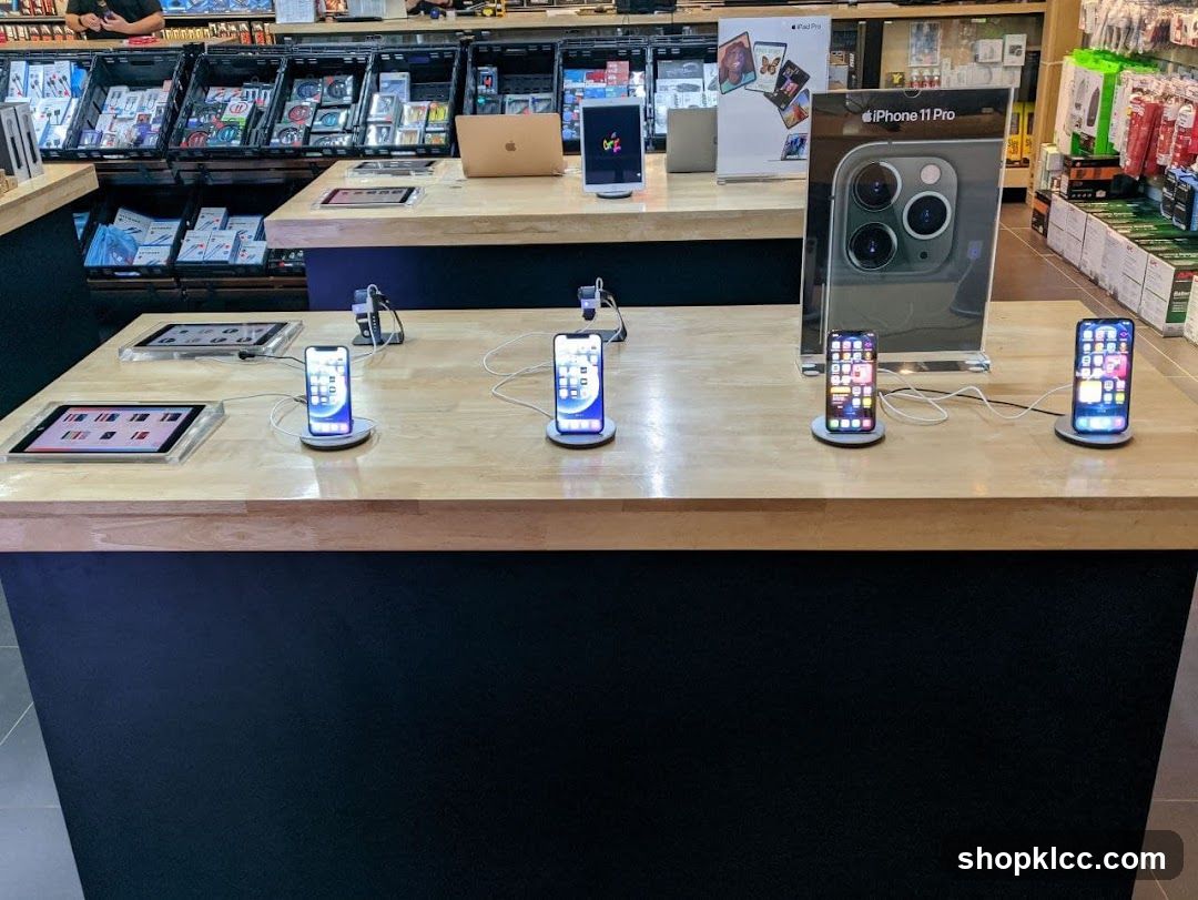 Electronics Store Interior Display