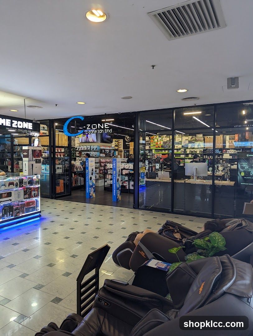 C-Zone Electronics Store Interior