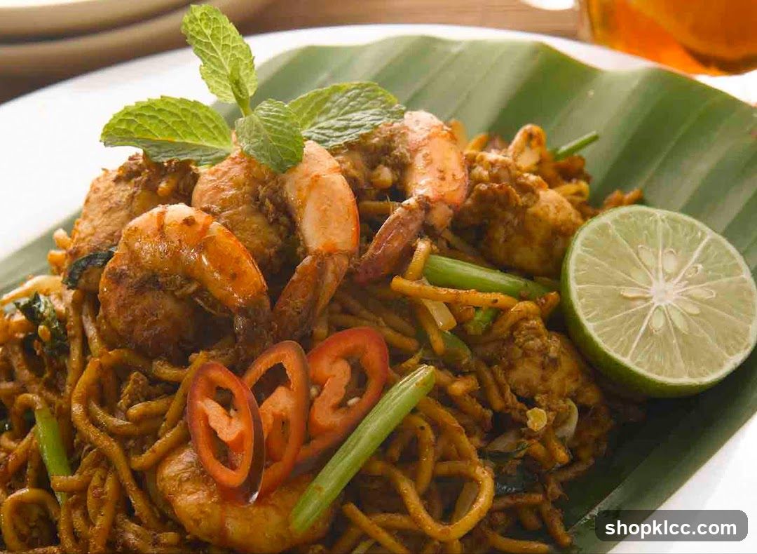 Noodles with Shrimp and Mint
