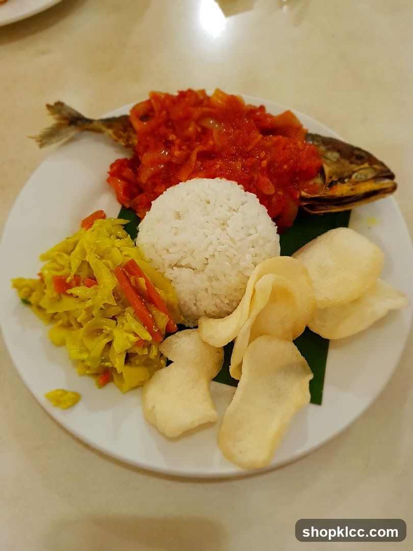 Traditional Indonesian Meal Plate
