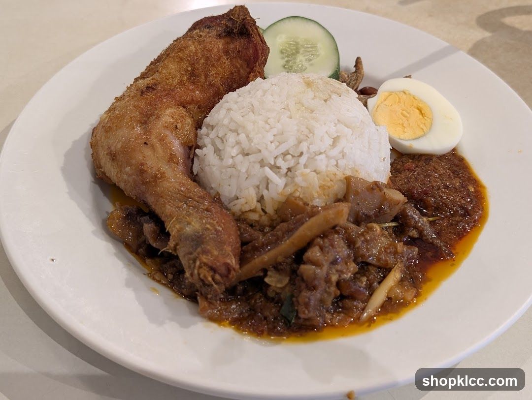 Fried Chicken with Rice and Curry