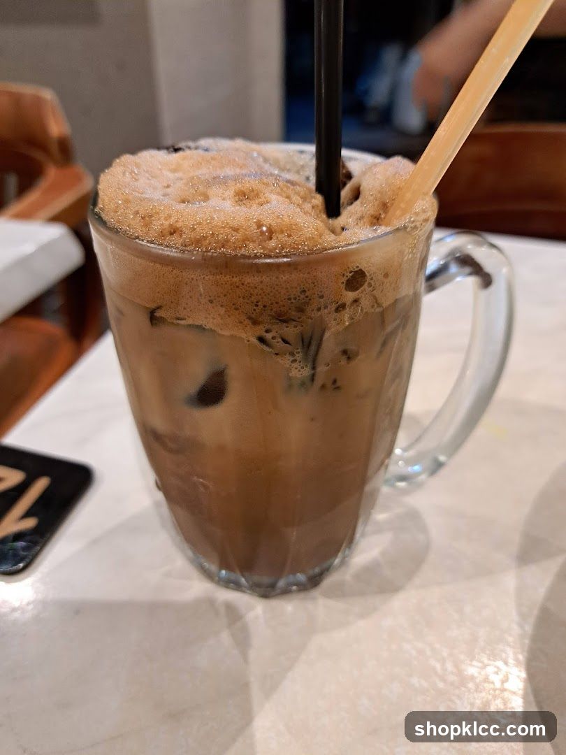 Iced Coffee in Glass Mug
