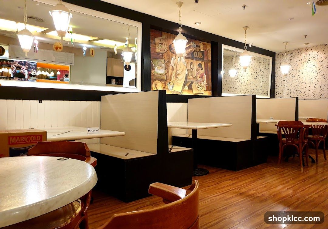 Restaurant Interior with Booth Seating