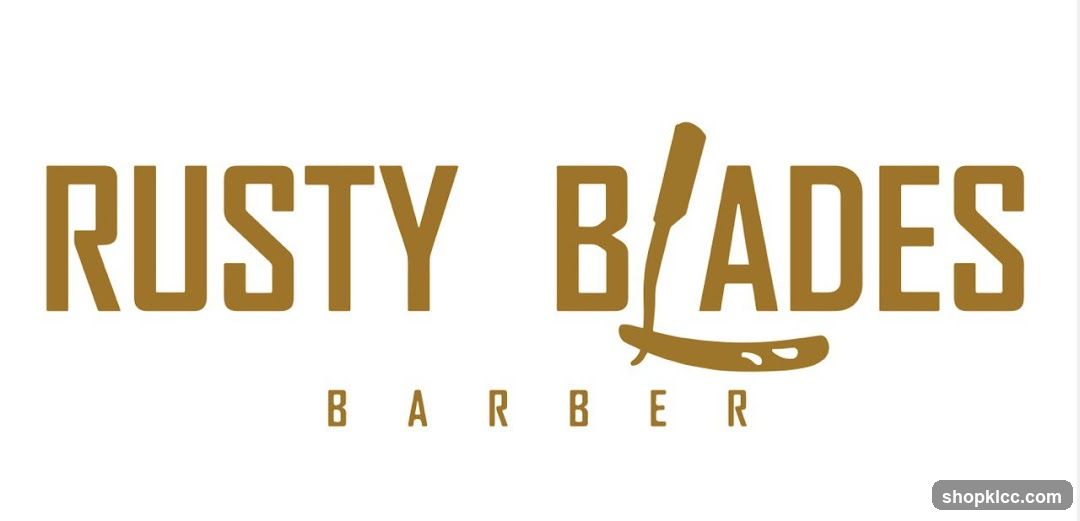 Rusty Blades Barber Logo