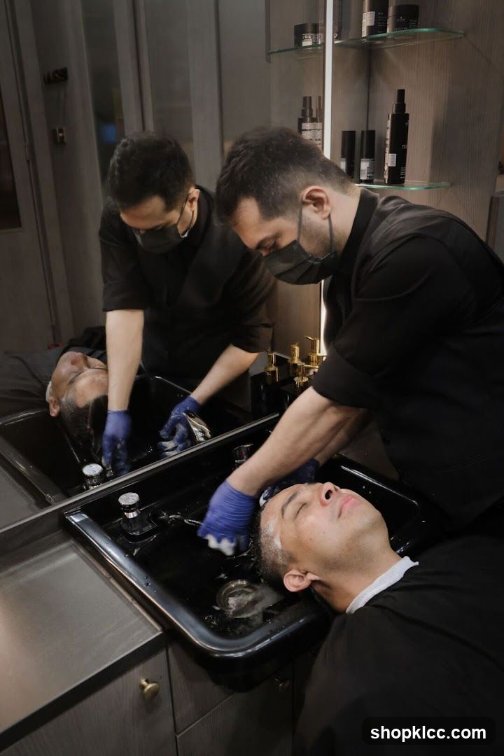 Hair Washing at Salon