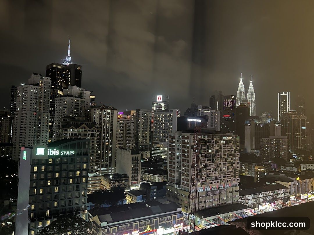 Night Cityscape with Ibis Styles Hotel