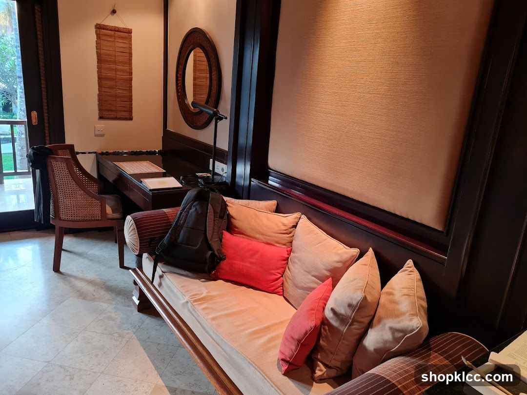 Interior Lounge with Sofa and Desk