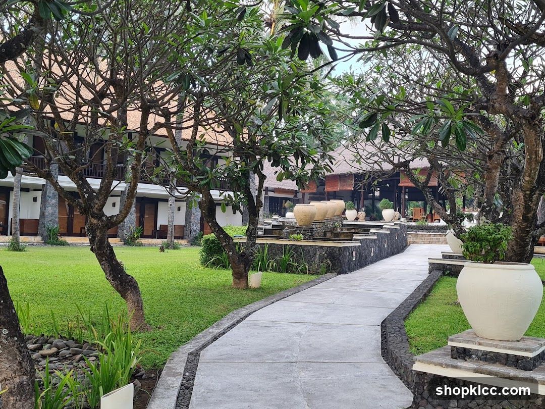 Lush Garden Pathway at Resort