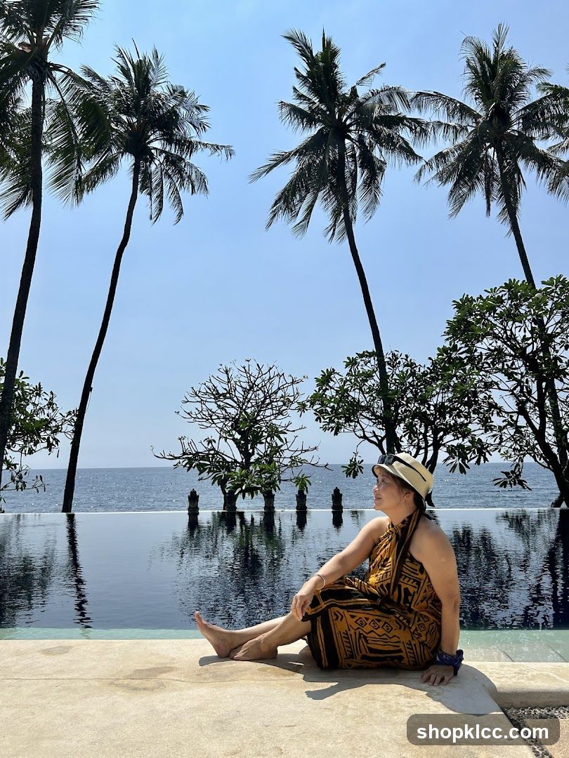 Woman by the Pool