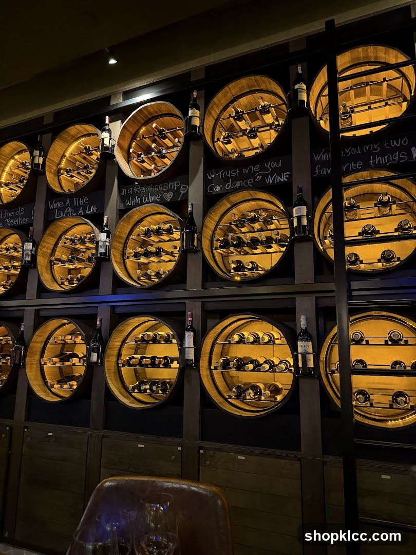 Wine Barrel Wall Display