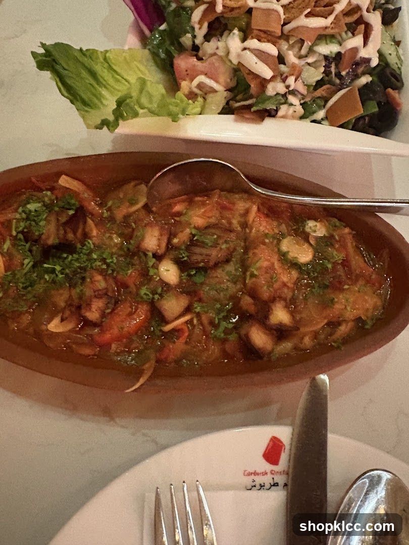 Dish with Salad